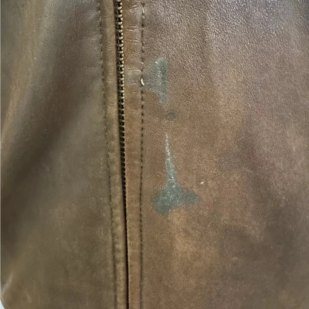 Polo by Ralph Lauren Vintage Biswing Leather Bomber Jacket in Brown Size L - Picture 16 of 16